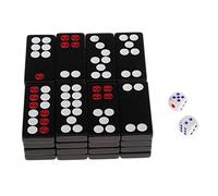 Jeu de 32 Pièces de Tuiles, Style Traditionnel Chinois Noir, Jouet de Divertissement, Une