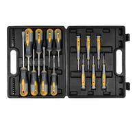 Jeu de 32 tournevis avec mallette | Jeu d'outils professionnels, acier CrV 6150 durable, différentes tailles, ergonomique