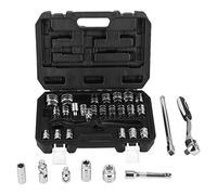 Jeu de 33 douilles à cliquet, haute résistance, résistance à la corrosion, ensemble d'outils de boîtier de douilles pour la réparation automobile, mécanique automobile