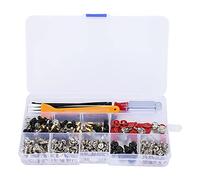 Jeu de 330 Vis pour Ordinateur, Assortiment de Vis en Laiton Nickelé pour Carte Mère, Ventilateur, Châssis, Tablette - Kit Complet et Durable Pour Installation et Réparation PC