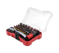 Jeu de 38 tournevis à cliquet avec étui de rangement, kit d'outils à main de précision pour la réparation électronique, l'entretien informatique et les réparations de vélo, 45 embouts en acier dans