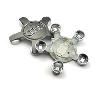 Jeu De 4 Caches-Moyeux 4f0601165 Roue Emblème Pour Enjoliveurs De 135 Mm Pour Audi (;Gris);