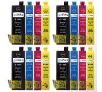 Jeu de 4 cartouches compatibles Go Inks pour Epson T1306 - Stylus/Workforce (Noir 32 ml, Cyan 18 ml, Magenta 18 ml, Jaune 18 ml)