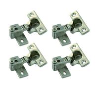 Jeu de 4 charnière invisibles 50x50 réglables et en acier nickelé