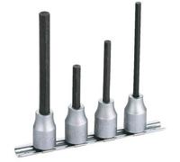 Jeu de 4 douilles longues 1/2'' pour tournevis monobloc 6 pans creux SCL-J4R SAM OUTILLAGE