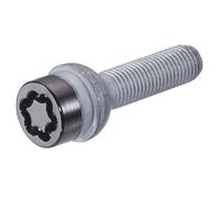 Boulons Antivol SUB (Noir) M14X1.5, Embase Sphérique R12, Longueur de la Tige 41,0 mm, Ouverture de la Clé 17 mm, Diamètre de la Clé 25,8 mm