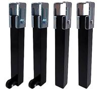 Jeu de 4 jambes de sommier - MICEL - Vega 96405 - Noir - 30 x 40 cm - Rectangulaire