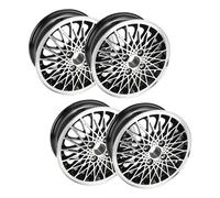 Jeu de 4 jantes aluminium intérieurs noirs 15" style Turbo/Le Mans pour Porsche 924 2.0 atmo (1976-1985)