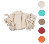 Jeu De 4 Parois Latérales Pour Pergola Hwc-A22, Parois Latérales De Remplacement, Polyester 3x3m Crème Gris