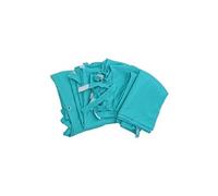 Jeu de 4 parois latérales pour pergola HWC-A22, 3x3m polyester turquoise