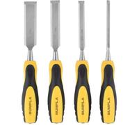Jeu de 4 Pièces de Ciseaux a Bois Pour Le Travail Sculture du Bois Outils A Main Robustes de 6mm 12mm 19mm et 25mm.