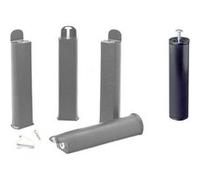 Jeu de 4 pieds 22 cm gris + pied central pour cadre à lattes - PLAST - ALTOBUY Gris G