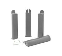 AltoBuy PLAST - Jeu de 4 Pieds 22 cm Gris pour Cadre à Lattes