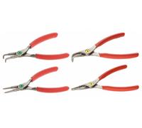 Facom - Jeu de 4 pinces circlips PCJ4PB - Becs droits et coudés 90° intérieur/extérieur 18-60 mm