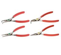 Facom - Jeu de 4 pinces circlips PCJ4PB - Becs droits et coudés 90° intérieur/extérieur 18-60 mm