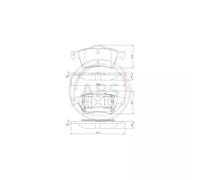 Jeu de plaquettes de frein, frein à disque