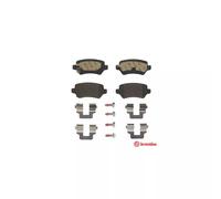 Jeu de 4 plaquettes de frein arrière BREMBO P 59 038