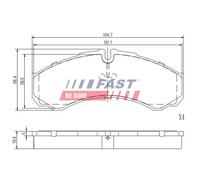 FAST FT29121 Plaquettes de frein