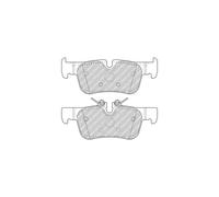 Jeu de 4 plaquettes de frein arrière FERODO FDB4954
