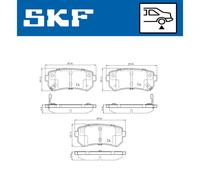 SKF VKBP 90054 A Plaquettes de frein