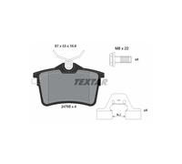 Jeu de 4 plaquettes de frein arrière TEXTAR 2476501