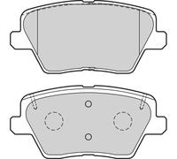 Jeu de 4 plaquettes de frein arrière VALEO 302740