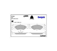 Jeu de 4 plaquettes de frein avant DELPHI LP204