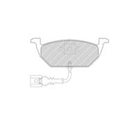 Jeu de 4 plaquettes de frein avant FERODO FDB5027