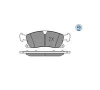 Jeu de 4 plaquettes de frein avant MEYLE 025 251 9219/PD
