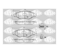 Jeu de 4 plaquettes de frein avant SASIC 6210002