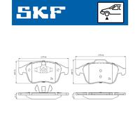 SKF Plaquettes de frein avant VKBP 80063 – Jeu de 4