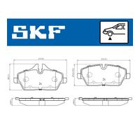 SKF VKBP 80079 Plaquettes de frein