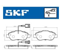 Kit de plaquettes de frein, frein à disque SKF VKBP 80313 E