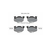 Jeu de 4 plaquettes de frein avant TEXTAR 2090506