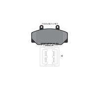 Jeu de 4 plaquettes de frein avant TEXTAR 2123302