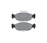 Jeu de 4 plaquettes de frein avant TEXTAR 2182702