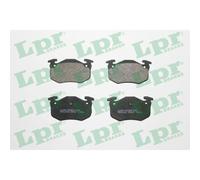 Jeu De 4 Plaquettes De Freins À Disques Arrières - Peugeot 206 Cc (2d) 1.6 16v (2dnfuf, 2dnfur) 09/2000>12/2007