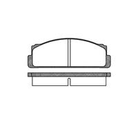 Jeu De 4 Plaquettes De Freins À Disques Avants - Autobianchi A 112 1.0 Abarth 01/1974>12/1984