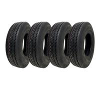 Jeu de 4 pneus remorque Wanda P811 4.80/4.00-8, 6PLY, sans chambre, E-mark, 71M, 400x8, conforme à la route