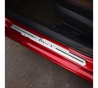 Jeu De 4 Protecteurs De Seuil en Acier Inoxydable pour Alfa Romeo Mito, Plaques De Marchepied Robustes, Finition Brossée Anti-Rayures -Facile à Installer