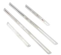 Jeu De 4 Protecteurs De Seuil en Acier Inoxydable pour Alfa Romeo Spider 1995-2005 916, Plaques De Marchepied Robustes, Finition Brossée Anti-Rayures -Facile à Installer