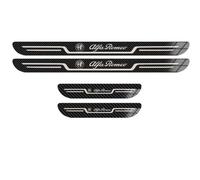 Jeu De 4 Protecteurs De Seuil en Acier Inoxydable pour Alfa Romeo Tonale SUV 2022+, Plaques De Marchepied Robustes, Finition Brossée Anti-Rayures -Facile à Installer,CarbonFiber-Normal