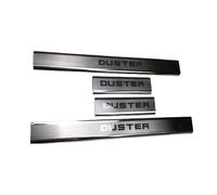 Jeu De 4 Protecteurs De Seuil en Acier Inoxydable pour Dacia Duster 2018 su, Plaques De Marchepied Robustes, Finition Brossée Anti-Rayures -Facile à Installer