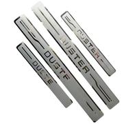 Jeu De 4 Protecteurs De Seuil en Acier Inoxydable pour Dacia Duster III 2020-2025, Plaques De Marchepied Robustes, Finition Brossée Anti-Rayures -Facile à Installer,A-Normal