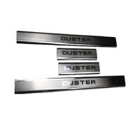 Jeu De 4 Protecteurs De Seuil en Acier Inoxydable pour Dacia Duster III 2020-2025, Plaques De Marchepied Robustes, Finition Brossée Anti-Rayures -Facile à Installer,B-Normal