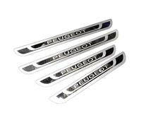 Jeu De 4 Protecteurs De Seuil en Acier Inoxydable pour Peugeot 205 1983-1998, Plaques De Marchepied Robustes, Finition Brossée Anti-Rayures -Facile à Installer