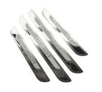 Jeu De 4 Protecteurs De Seuil en Acier Inoxydable pour Peugeot ION 2010-2020, Plaques De Marchepied Robustes, Finition Brossée Anti-Rayures -Facile à Installer