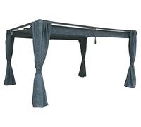 Jeu de 4 Rideaux pour tonnelle Palmeira 4 x 3 m Ardoise