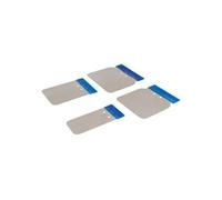 Jeu de 4 spatules de carrossier inox Silverline