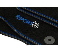 Jeu de 4 tapis de sol sport en velours pour Ford Focus MK3 (2010-2018) - Ajustement parfait